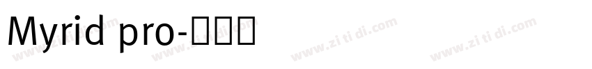 Myrid pro字体转换